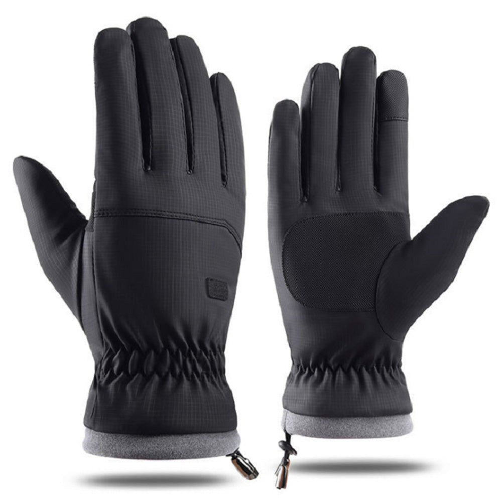 Pair of Winter Ski Gloves for Men Women Touch Screen Cycling Driving Gloves Black