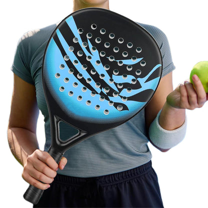 Carbon Fiber Paddle Tennis Racket with EVA Core & Carry Bag ââ‚?Beach/Court Blue