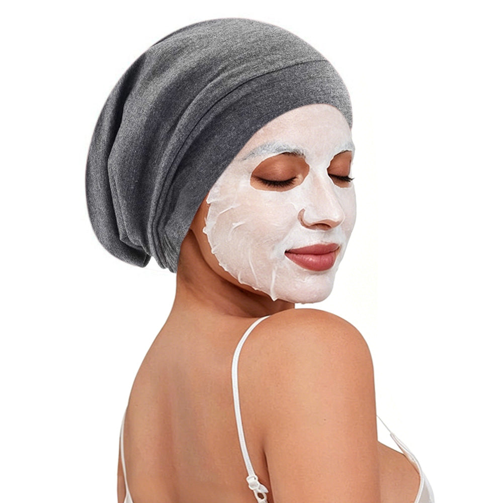 Adjustable Double Layer Hair Cap-Grey
