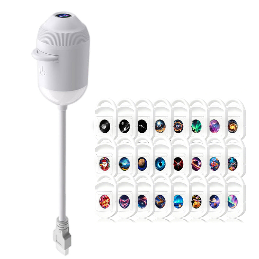 2 in 1 Galaxy Starry Sky Night Light Projector with 24pcs Projection Films