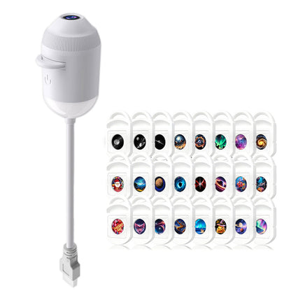 2 in 1 Galaxy Starry Sky Night Light Projector with 24pcs Projection Films