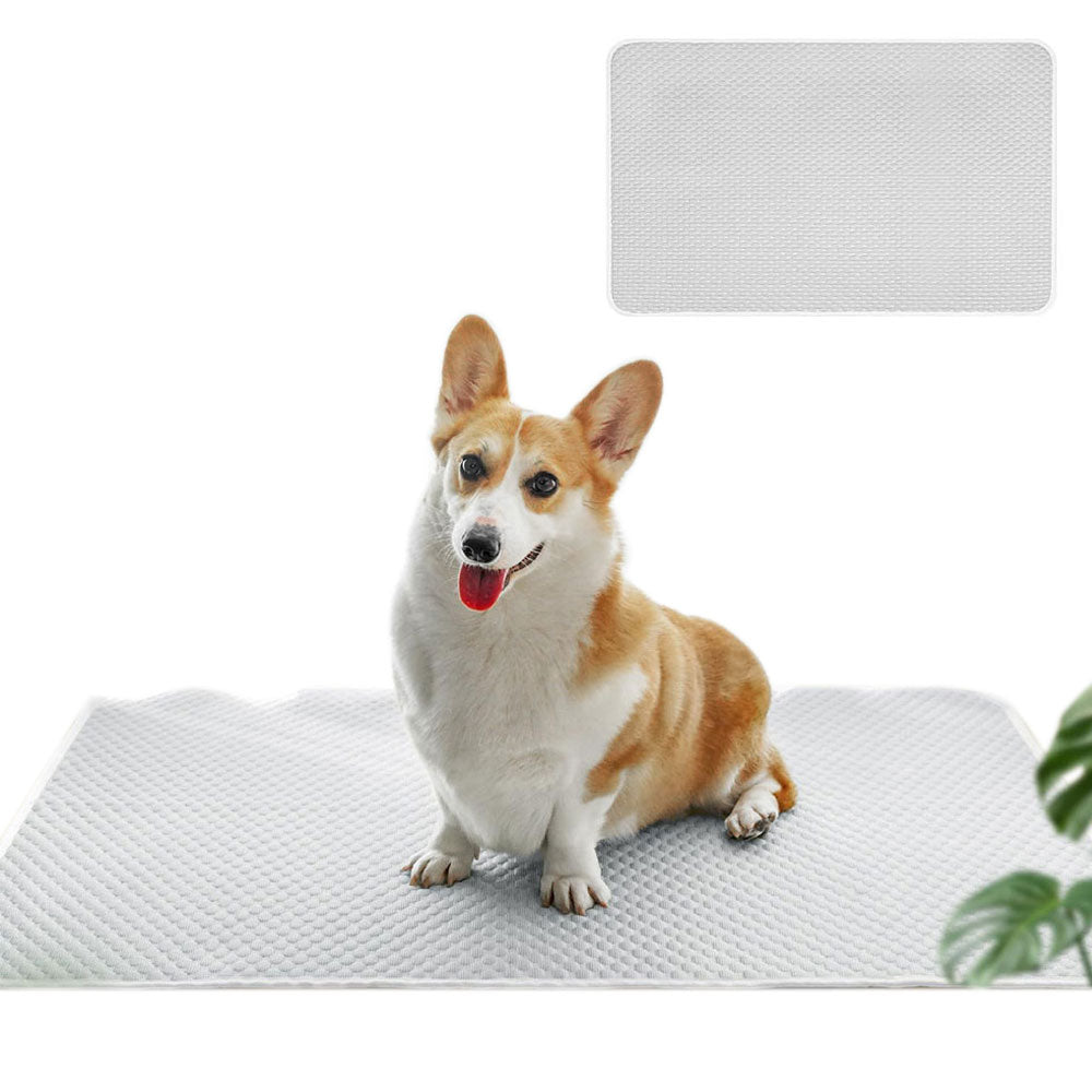 Pet Cooling Mat Dog Cat Breathable Summer Cooling Pad Light Grey