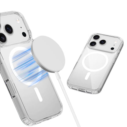 Magnetized MagSafe Phone Case ¨C Shockproof Matte Protective Cover for iPhone 17 Pro Max and 17 Air Transparent