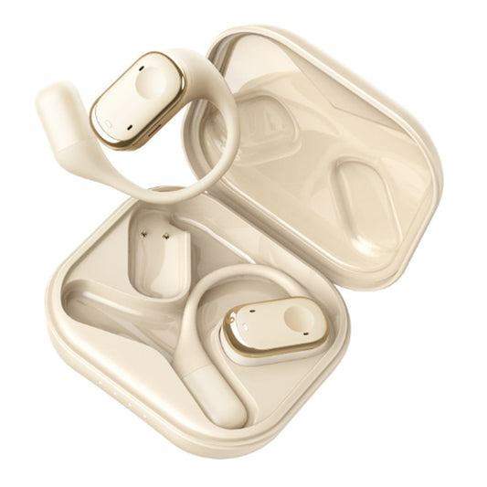 Wireless Open Ear Earbuds Earhooks Style Bluetooth 5.3 Headphones Beige