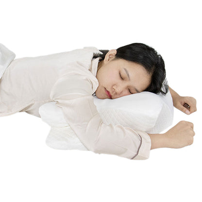 Adjustable Cervical Neck Pillow Ergonomic Memory Foam Pillow for Side Back Stomach Sleeper White