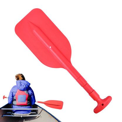 Telescoping Boat Paddle Portable Aluminium Shaft for Kayaing Boating Canoeing River Tubing Red