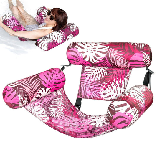 Inflatable Pool Floats ¨C Adult Floating Lounge Chairs for Summer Beach and Pool Parties Pink