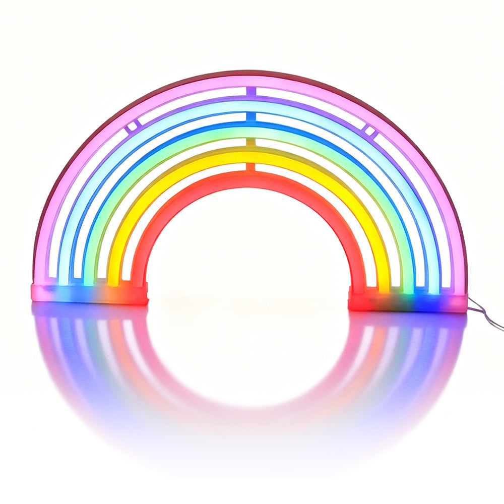 LED Cat Rainbow Neon Sign Night Light Lamp for Bedroom Wall and Bedside Decor Style 3
