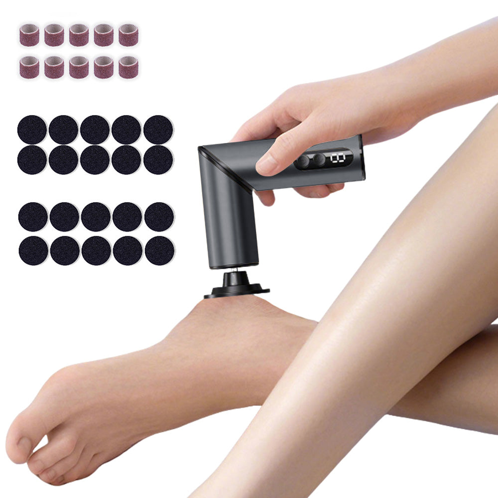Foldable Electric Foot File & Dead Skin Removal Tool -Grey