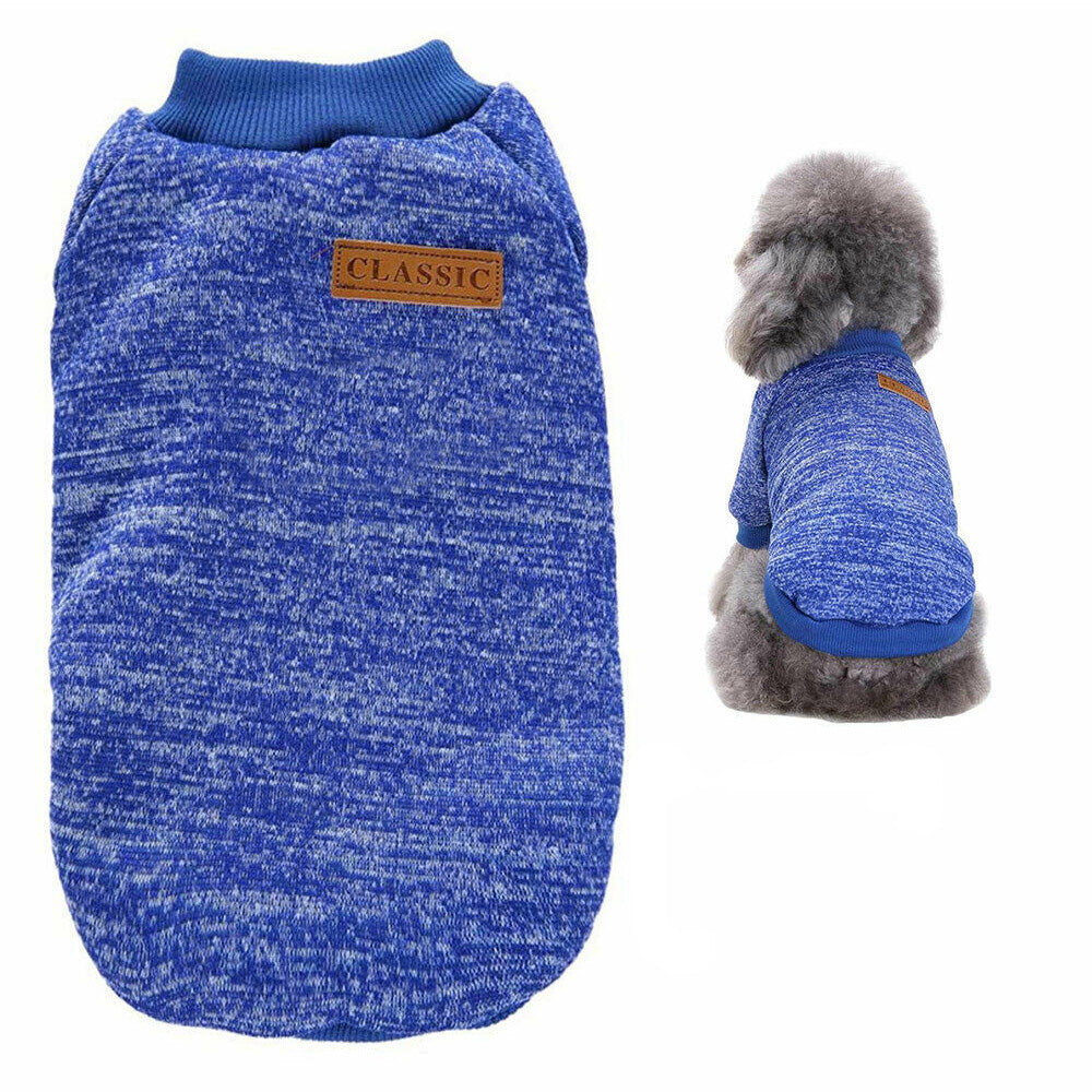 Dog Sweatshirt Pullover for Dogs Cats-Blue
