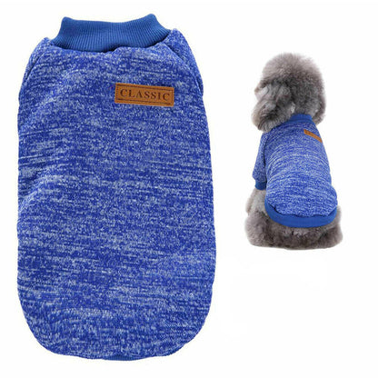 Dog Sweatshirt Pullover for Dogs Cats-Blue