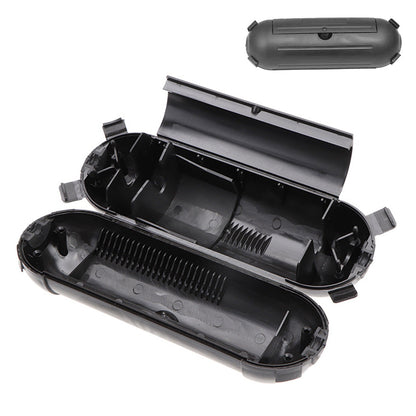 Outdoor Extension Cord Connector Cover with Latches Waterproof Cable Protection Box Black