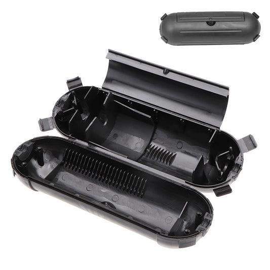 Outdoor Extension Cord Connector Cover with Latches Waterproof Cable Protection Box Black