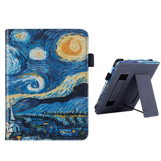 Auto Sleep Wake Protective Case with Stand for Kindle Paperwhite 12th Gen 2024 Released  PU Leather Cover Multicolor