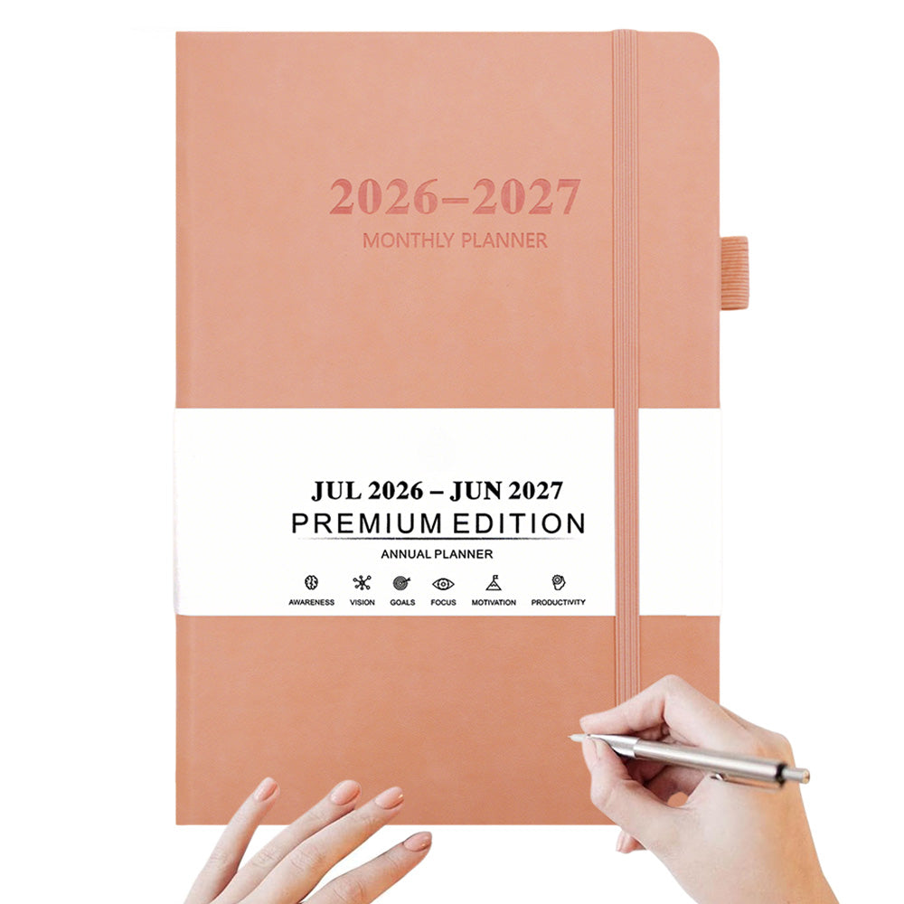 2026â€?027 Monthly Planner Calendar Pink