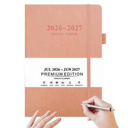 2026â€?027 Monthly Planner Calendar Pink