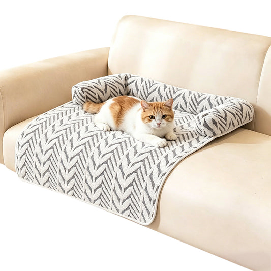 Thick Plush Non Slip Pet Mat-Grey