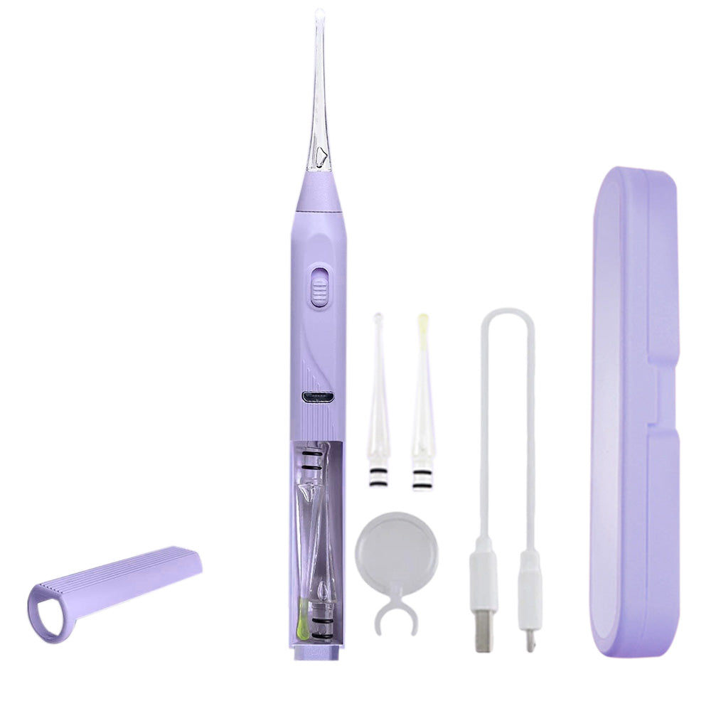 LED Lighted Ear Cleaner Kit USB Rechargeable Ear Wax Removal Tool Purple