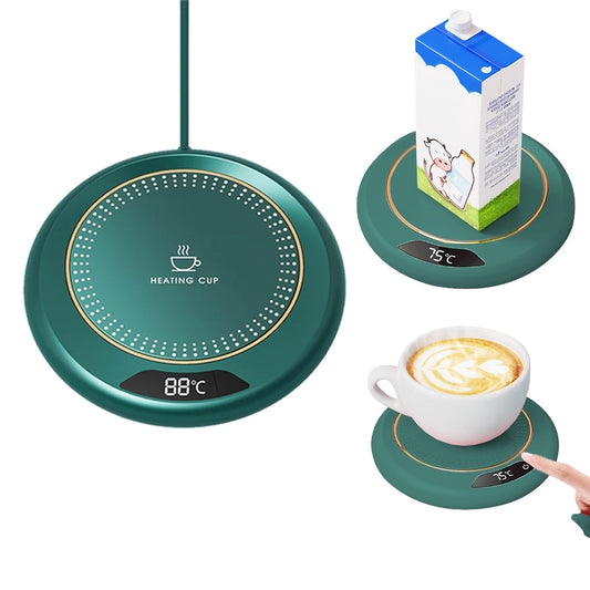 Smart Electric Coffee Mug Warmer 3 Heating Settings Cup Warmer for Coffee Tea Water Milk Green
