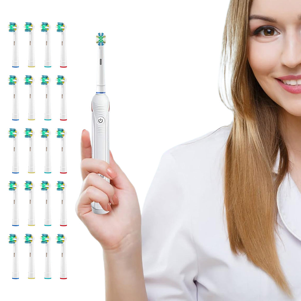 20 Pcs Replacement Electric Toothbrush Heads Compatible with Oral-B Toothbrush