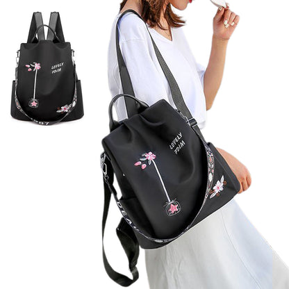 Anti Theft Women Backpack with Water Repellent for Travel Black