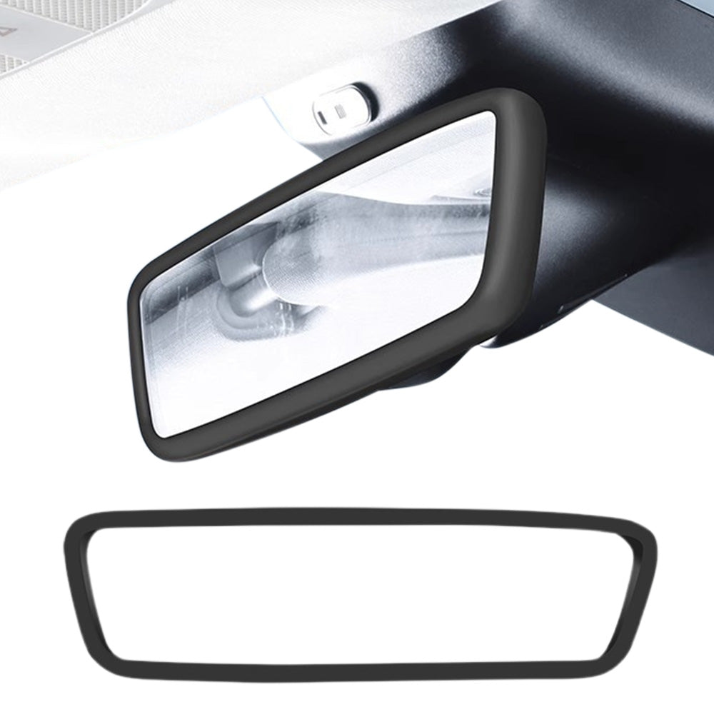 2PCS Silicone Rearview Mirror Edge Protector for Tesla Model 3/Y Black