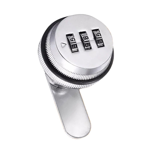 3-Digit Combination Lock Cam Lock Password Lock for Door Cupboard Mailbox Drawer Silver