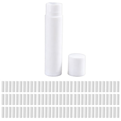 100 PCS  5g Twist Up Plastic Lipstick Containers-White