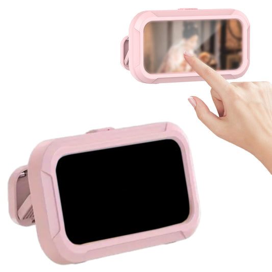 Telescopic Touchable Shower Phone Case Waterproof Shower Phone Holder Anti-Fog Phone Mount Box Pink