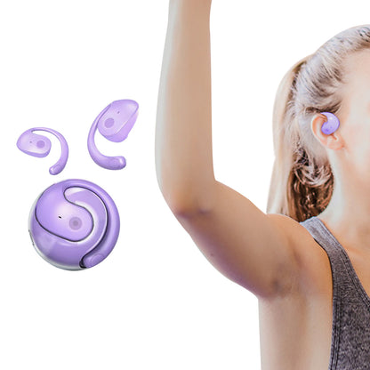 Open Ear Headphones Wireless Bluetooth Earbuds Sport Earphone Purple