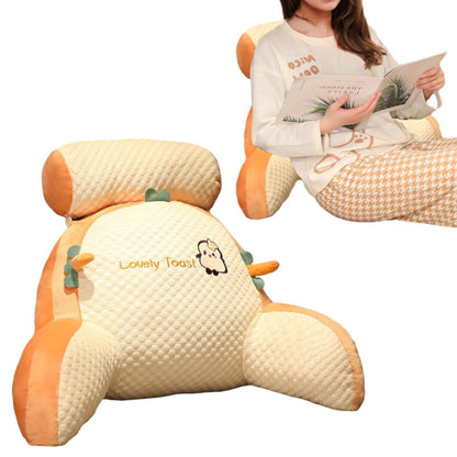 Back Rest Reading Pillow Neck Lumbar Support Pillow Chair Cushion Orange Toast