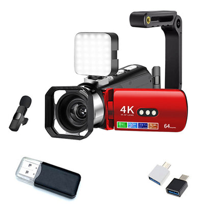 4K 64MP Video Camcorder with 28X Digital Zoom Vlogging Camera for YouTube Style 2