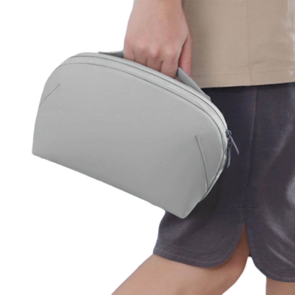 Travel Gadget Bag Organizer Small Electronics Organizer Pouch for Cables Cords Chargers Grey