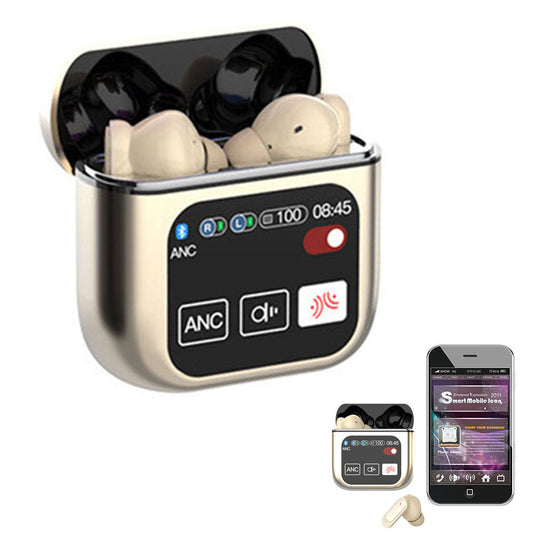 Wireless Bluetooth Headphones Touch Control Stereo Earbuds Headset Gold