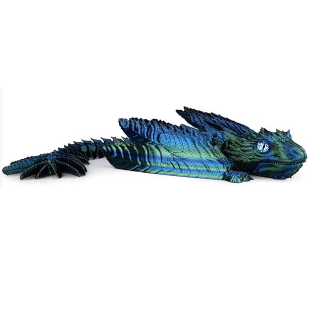 3D Printed Wyvern Dragon Flexible Articulated Dragon Toy Desktop Decor Style 3