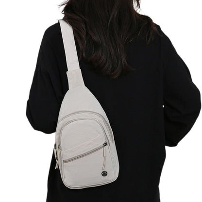 Anti Theft Sling Bag Crossbody Bag for Women White