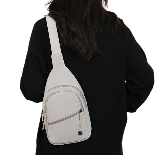 Anti Theft Sling Bag Crossbody Bag for Women White