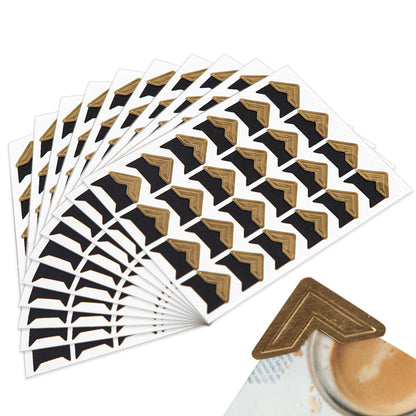 240 PCS Self Adhesive Photo Mounting Stickers-Gold