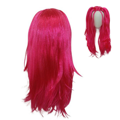 Kids Cosplay Wig for Girls Cartoon Role Play Costume & Halloween Party Gift Pink