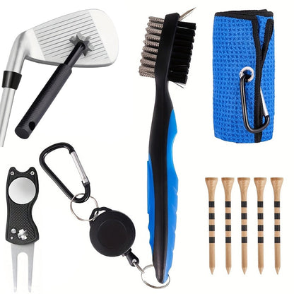 Golf Club Cleaning Kit Groove Cleaning Set Golf Accessories Blue