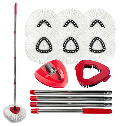 Replacement Spin Mop Head Set Compatible with O-Cedar EasyWring Spin Mop Style 3