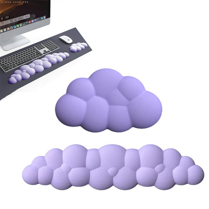 Ergonomic Wrist Rest for Computer Laptop Cloud Keyboard Wrist Rest Pad Set Purple