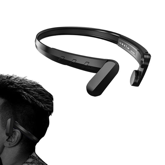 Wireless Bluetooth Open-Ear Headphone Air Conduction Earphones for Cycling Workouts Running Black