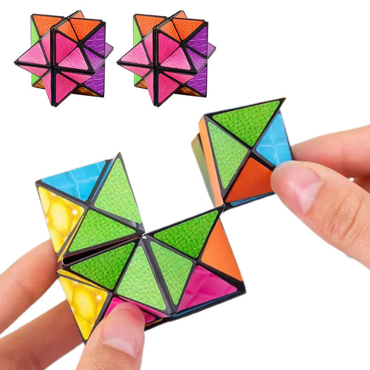 4Pcs Infinity Cube Puzzle Toys Sensory  Geometric Infinity Cube Toys Style 3