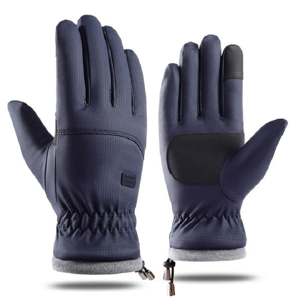 Pair of Winter Ski Gloves for Men Women Touch Screen Cycling Driving Gloves Blue