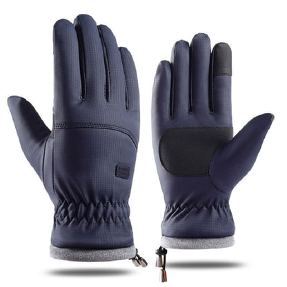 Pair of Winter Ski Gloves for Men Women Touch Screen Cycling Driving Gloves Blue