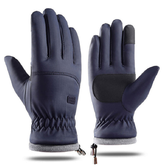 Pair of Winter Ski Gloves for Men Women Touch Screen Cycling Driving Gloves Blue