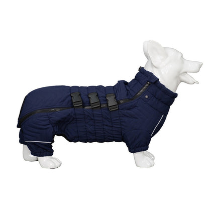 Warm Dog Vest Reflective Coat Windproof Winter Jacket for Pet Dogs  Navy