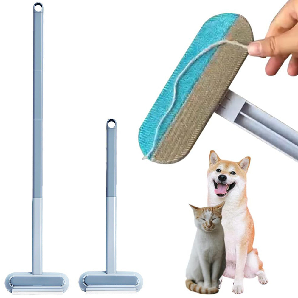 2Pcs Set Pet Hair Removers for Furniture Reusable Hair Brush for Carpets Bedding