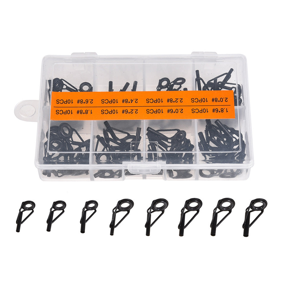 80PCS Set Fishing Rod Tip Repair Tools for Freshwater Saltwater Fishing